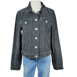 Ralph Lauren Polo Jeans Company Black Corduroy Jacket Womens Large